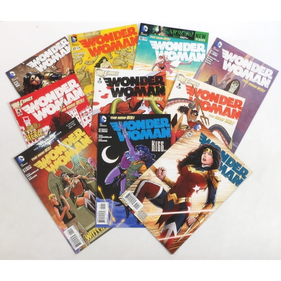 DC New 52: Wonder Woman Value Bundle 10-Pack of Comic Books - DC Comics - Justice League