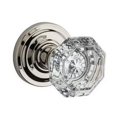 thumbnail image 1 of Crystal Passage Door Knob Set with Traditional Round Trim, Polished Nickel, 1 of 1
