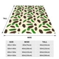 thumbnail image 6 of Upside Down Pinecone Idea Pattern Throw Blanket, Super Soft Anti-Pilling Flannel Bed Blankets, 50"x40", 6 of 8