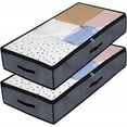 thumbnail image 2 of 2 X Storage Bags 90L Large Under Bed Storage Bag with Zips 2 Pack with Clear Window for Clothing, 2 of 4