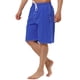 thumbnail image 5 of Pantalones cortos de verano para hombres INSPIRE CHIC para el Día del Padre, con cordón elástico en la cintura, sólidos, para la playa y la natación, 34 azul marino, 5 of 6