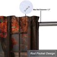 thumbnail image 5 of Autumn Kitchen Window Curtain Valance Maple Leaf Natural Landscape Vintage Window Window Treatment Valance Curtains for Bathroom 54 by 18 in, 1 Panel, 5 of 6