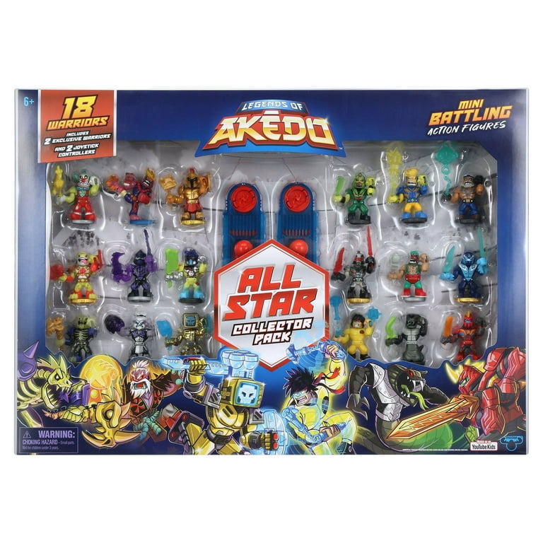 Akedo, 18 Ultimate Arcade 2.5 inch Action Figures , Exclusive All Star  Collector Pack, Boys, Ages 6+