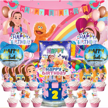 Ms Rachel Party Supplies Decor Tableware Backdrop Banner Cake Topper Balloons Birthday Decorations
