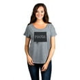 thumbnail image 2 of Thread Tank Home Roots State Wyoming WY Women's Relaxed Slouchy Dolman T-Shirt Tee Heather Grey Medium, 2 of 4