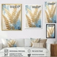 thumbnail image 4 of Designart "Tranquil Retreat Amongst The Gold Ferns V" Ferns Floater Framed Wall Art Prints, 4 of 5