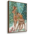 thumbnail image 3 of Doe and Fawn I - Framed Gallery Wrapped Holiday Canvas - 27 x 41 - Rosewood Frame, 3 of 8