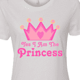 thumbnail image 4 of Inktastic Yes I Am the Princess Crown Women's T-Shirt, 4 of 5