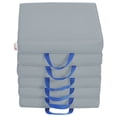 thumbnail image 2 of SoftZone Square Floor Cushion with Handle 6-Piece - Grey, 2 of 2