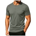 thumbnail image 7 of KPOPLK Men's Shirts Short Sleeve Quick Dry Lightweight T-Shirt Men Big and Tall Running Moisture Wicking Top Green 7XL, 7 of 7