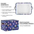 thumbnail image 2 of Yayeee 2 Pack Canvas Storage Basket with Handles for Shelves Fabric Bins Closet Organizer, Blue Colorful Candies, 2 of 8