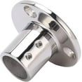 thumbnail image 1 of Base redonda para pasamanos, accesorios de pasamanos de acero inoxidable 316 a prueba de óxido para tubo de 25 mm/1"(90), 1 of 5