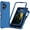 Blue, variant on TJS Phone Case for TCL NXTPAPER 70 Pro, Full Body Protective Heavy Duty Hybrid Bumper Cover (Black)