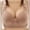 Khaki, variant on Patlollav Summer Saving Plus Size Womens Solid Color Fashion Bowknot Comfortable Hollow Out Bra Underwear No Rims