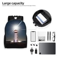 thumbnail image 6 of Fuzoiu Peggy's Cove Lighthouse Print Laptop Backpack,Work Business Backpacks, Large Capacity Nurse Bag College Bookbag for School, Waterproof Casual Daypack for Travel, 6 of 8