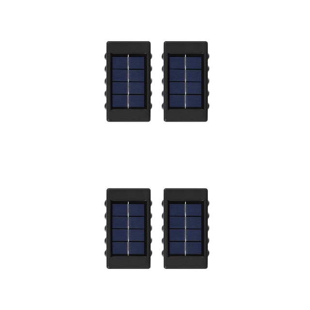 Naiovety 2 piezas de luz Solar para Patio, pasarela, valla, lámpara de pared, paisaje, detección automática, luces de cubierta, iluminación Type2 NO2