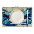 thumbnail image 3 of Pratyus 4pcs Crab Bioluminescence Indoor Outdoor Table Linen Placemat Set for Birthday Parties, Christmas, Restaurants, Buffets, Home Decoration 18x12in, 3 of 8
