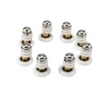 thumbnail image 1 of 8PCS 25mm Diameter Shower Glass Sliding Door Hanging Wheel Roller Bathroom Sliding Cabinet Eccentric Pulleys, 1 of 5