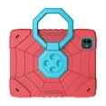 thumbnail image 5 of ELEHOLD Case for Samsung Tab A9 plus 11.0(2023)/X210/X215/X216, Spider Web Pattern Heavy Duty Shockproof Rugged Case with Stand,Red Blue, 5 of 5