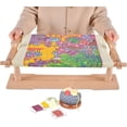 thumbnail image 2 of Rotated Table Embroidery Frame Stand - Adjustable Cross Stitch Scroll Frame  Beech Wood Quilting Frame Needlepoint Holder Stretch Bar for Stitching Sewing Craft, 2 of 9