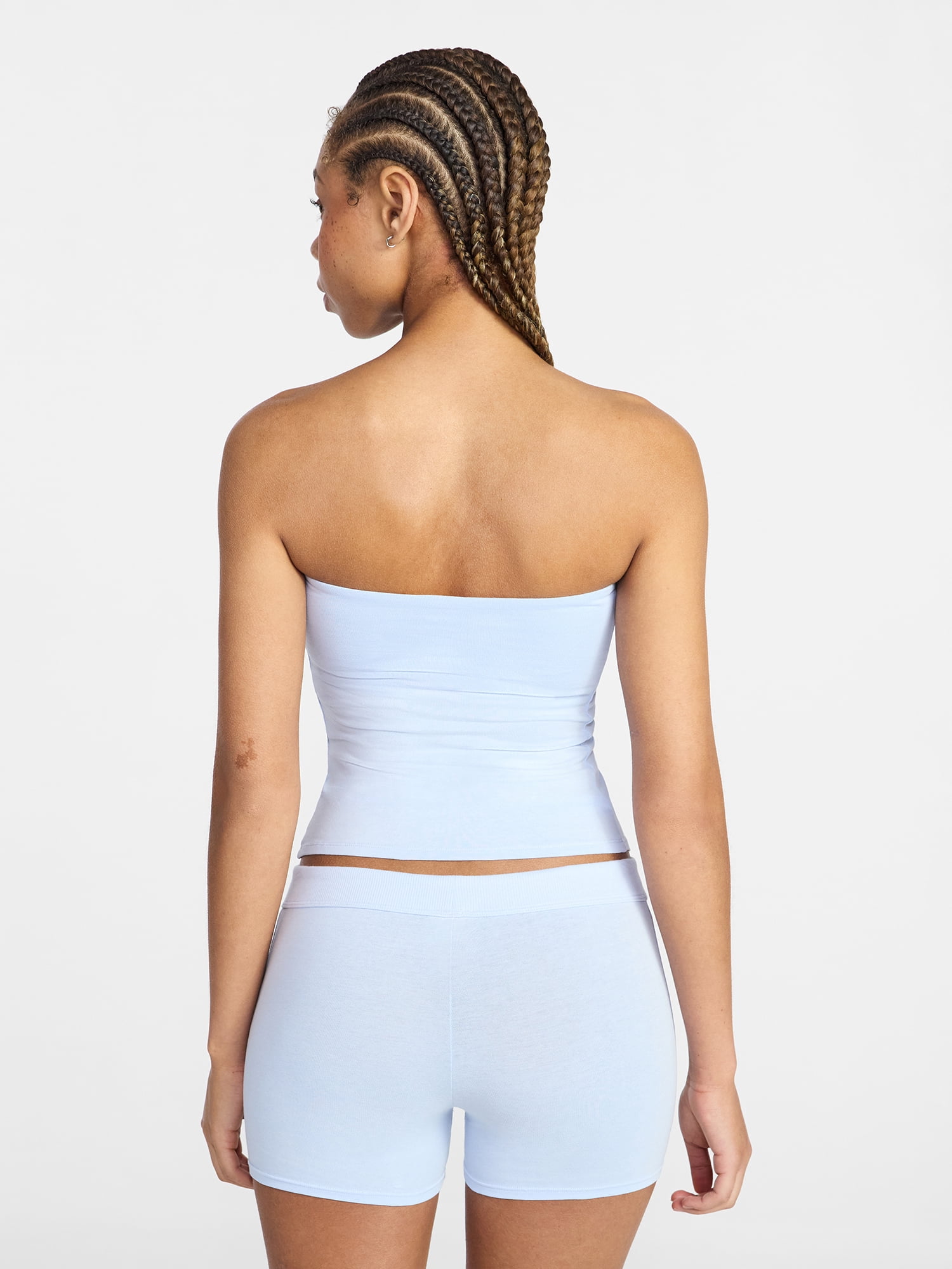 No Boundaries Cotton Stretch Jersey Tube Top, Women's XS-XXXL