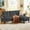 Darkgrey, variant on "Jarenie 79"" Convertible Sectional Sofa with Storage Chaise, Reversible Linen Fabric Couch for Small Spaces"