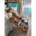 Gentle Rise Pet Steps with Safety Rails 3 Step Dog Stairs for Couch