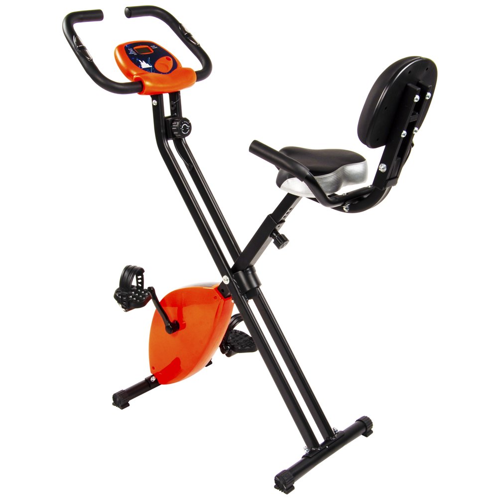 BalanceFrom X2 Folding Upright Exercise Bike with Pulse