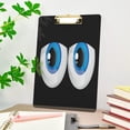 thumbnail image 7 of FMSHPON Huge Bulging Eyes Clipboard Hardboard Wood Nursing Clip Board and Pull for Standard A4 Letter 13x9 inches, 7 of 7