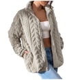 thumbnail image 1 of Puntoco Chaqueta Informal De Manga Larga con Cremallera Y Suéter De Felpa Sólida para Mujer Puntoco Puntoco-1, 1 of 5