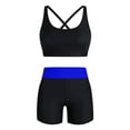 thumbnail image 5 of Aofany 3 Piece Tankini Swimsuits for Women Tummy Control Plus Size Bathing Suit with Boy Shorts Tank Top and Sports Bra, 5 of 6
