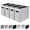 Light Gray, variant on 4 Packs Letter Size File Organizer, File Folders Organizer, Fabric Storage Box, Collapsible Paper Organizer with Metal Handle, Smooth PVC Rails, Only Box (Beige)