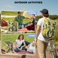 thumbnail image 3 of Hawaiian Floral Insulated Backpack Cooler - 20L, Multiple Pockets for Organized Storage, Lightweight Design, 3 of 6