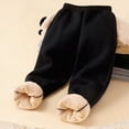 thumbnail image 5 of 11-12T Tween Kids Fall Winter Thick Sherpa Lined Sweatpants Elastic Waist Cuffed Fleece Lined Loose Casual Pants with Side Pockets for Boys Girls 3-14 Years School Indoor Daily Wear,Black, 5 of 9
