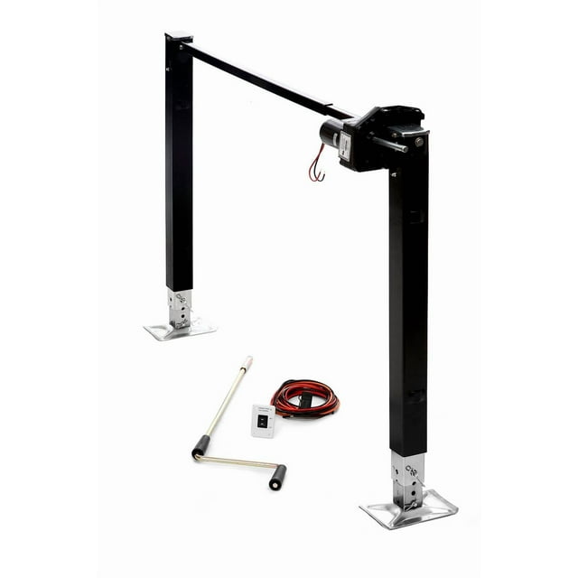 Stromberg Carlson Trailer Landing Gear LG-3 Fifth Wheel Landing Gear; 5000 Pound Capacity; 19-7/8 Inch Stroke/Inner Tube Extends Additional 15 Inch; 1 Inch At A Time; Black