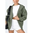 thumbnail image 4 of Sudadera con Capucha y Cierre Completo PRETTYGARDEN 2025 Gris Verde M, 4 of 8