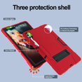 thumbnail image 7 of SaniMore Hybird Case for Samsung Galaxy Tab S9 Plus/X810/X816B/S9 FE Plus, Rugged Heavy Duty Protective Cover Hidden Kickstand Dual Angle Stand Shockproof Anti-drop Shell, Red+Black, 7 of 7