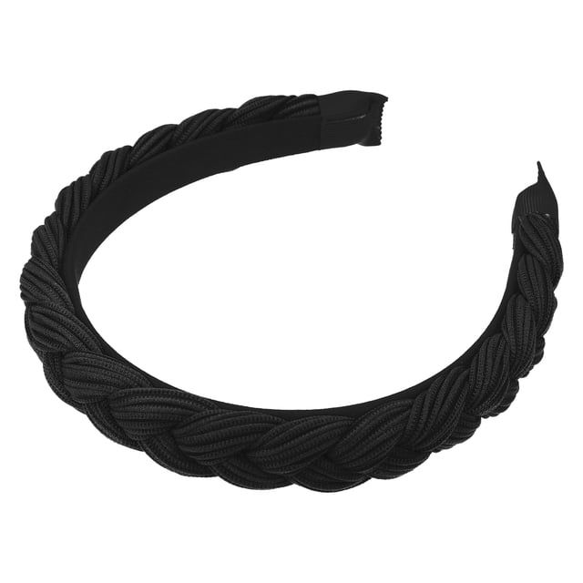 Diademas de tela, antideslizantes, accesorios para el cabello de 0,79 de ancho, diademas negras para mujer