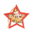 thumbnail image 4 of Vikakiooze 2022 Christmas tree pendants wooden colored luminous small pendants Christmas tree ornaments Christmas Decorations, 4 of 7