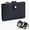 Black, variant on Women's Vertical Passport Wallet Top Grain Leather Multi-Card Holder Document Organizer, Black