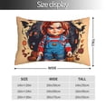 thumbnail image 2 of Lsque Chucky Pattern Bedding Waterproof Pillow Protector Zippered Queen – Bed Bug Proof Pillow Encasement-16"x24", 2 of 6
