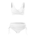 thumbnail image 2 of New & Trending NMMUED Bikini Sets for Women, String Bikini, Full Coverage Bikini, Bathing Suit for Women Bikini, Mid Rise Bikini Sets for Women, White L, 2 of 6