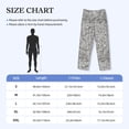 thumbnail image 4 of Bixox Men's Silver Glitter Patterned Pajama Pants with Pockets Lounge Clothes for Home, 4 of 5