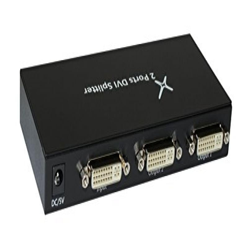 1x2 DVI Splitter Dual Monitor 6.75Gbps 36bit Supports Cascade