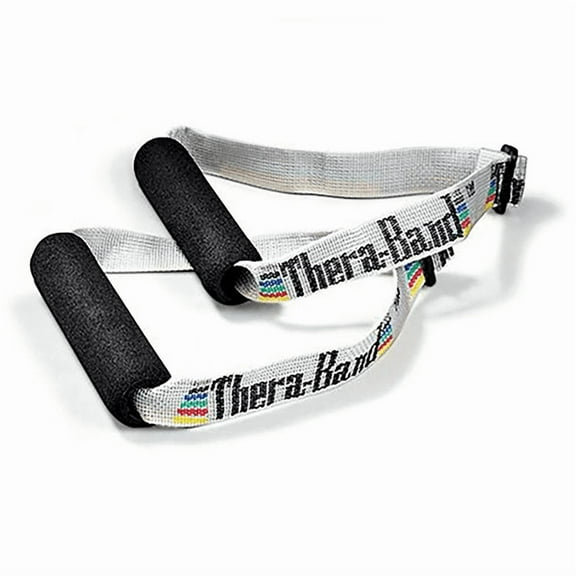 THERABAND Resistance Band Handles, Soft, Pair, Elastic Accessories, Home Gym Equipment