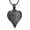 Black, variant on Rose Flower Cremation Urn Necklace for Ashes Stainless Steel Memorial Cremation Ash Jewelry Keepsake Heart Ashes Necklace for Women Men