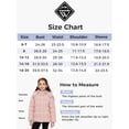 thumbnail image 5 of Wantdo Girls' Recycled Jacket Waterproof Winter Coat Warm Winter Outerwear Jacket Coral Pink 8, 5 of 10