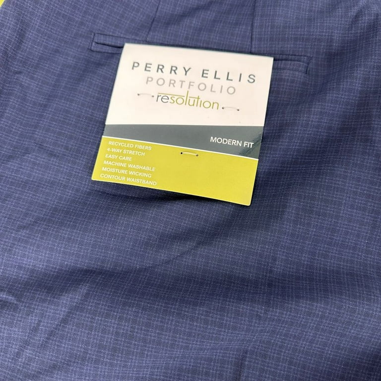 Perry Ellis Portfolio Men's Modern-Fit Stretch Resolution Dress