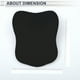 thumbnail image 5 of Almohada de reposacabezas de coche Unique Bargains, almohada ergonómica para el cuello, soporte para el cuello, poliéster, espuma viscoelástica, negro, 1 pieza para viajar., 5 of 7