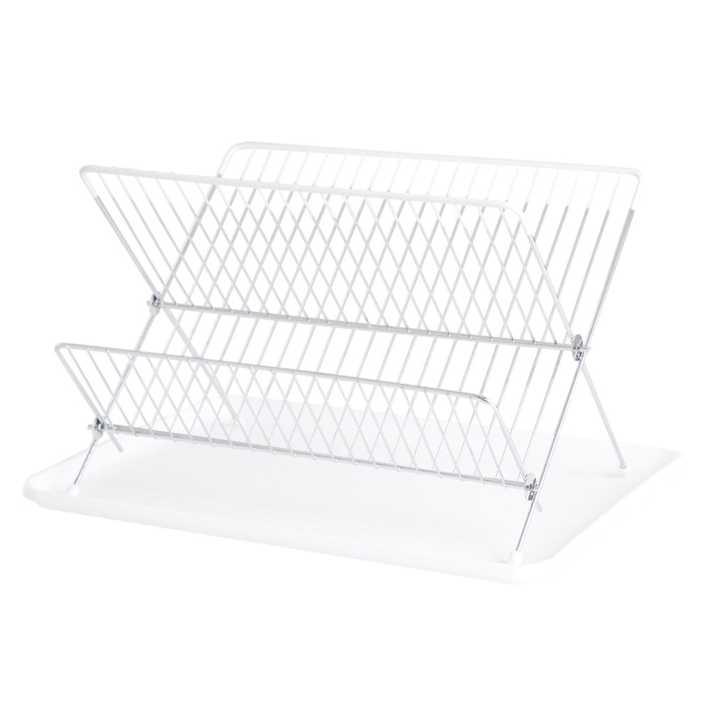 Secaplatos Plegable Metal Blanco
